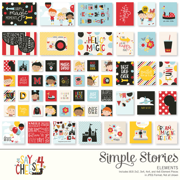 Say Cheese 4 Digital Elements Simple Stories 9661