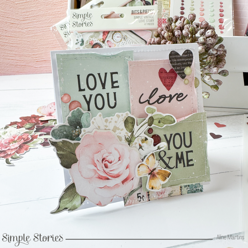 Simple Vintage Love Story Card Set