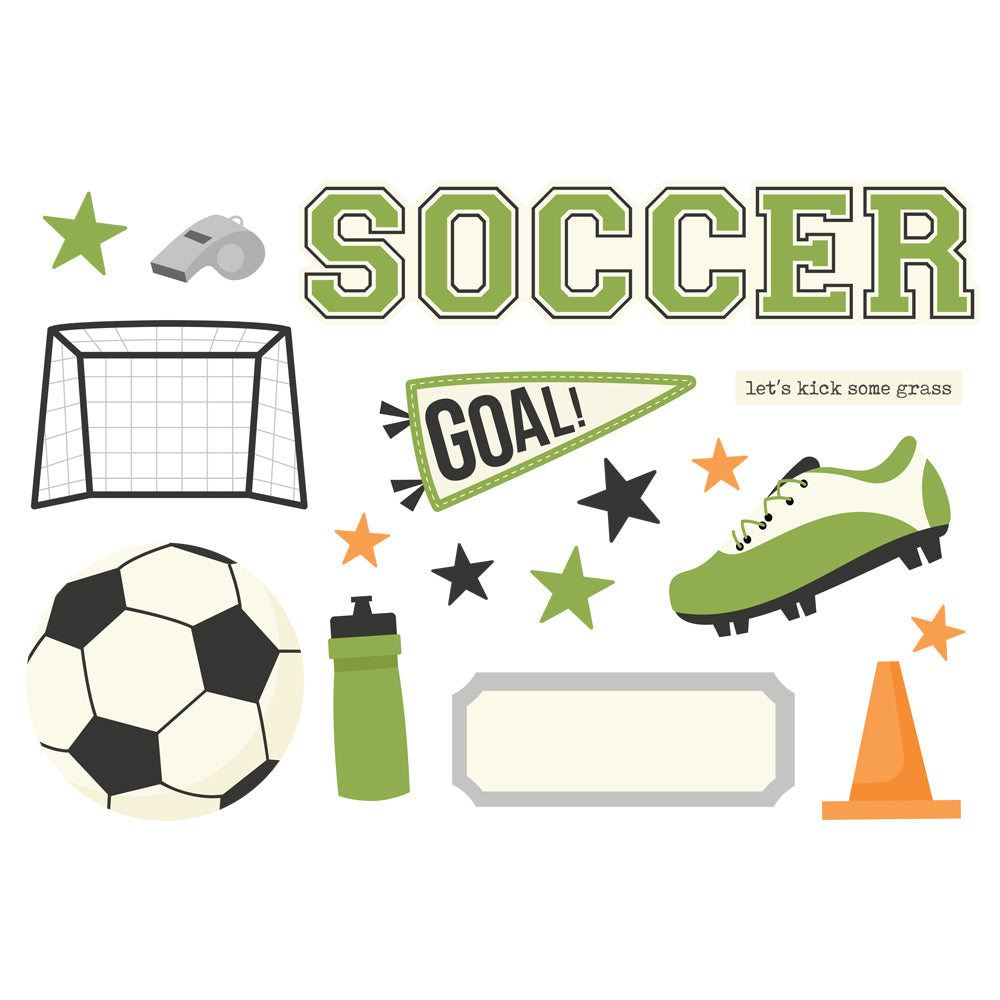 Soccer Simple Pages Page Pieces - Unit of 6