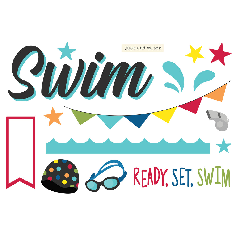 Swim Simple Pages Page Pieces - Unit of 6