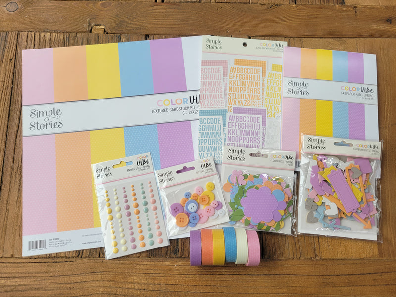 FALL SALE! SPRING Color Vibe Scrapbook Bundle