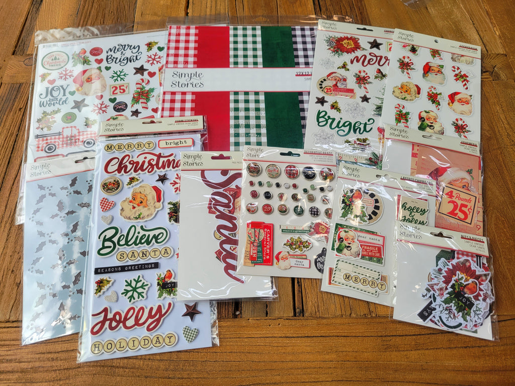 SIMPLE VINTAGE DEAR SANTA Mega Scrapbook Bundle #2