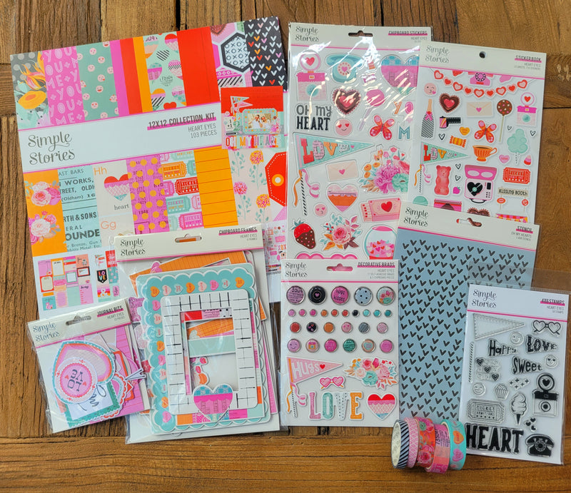 Heart Eyes Valentine Mega Scrapbook Bundle #3