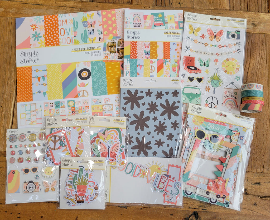 Boho Sunshine Scrapbook Bundle