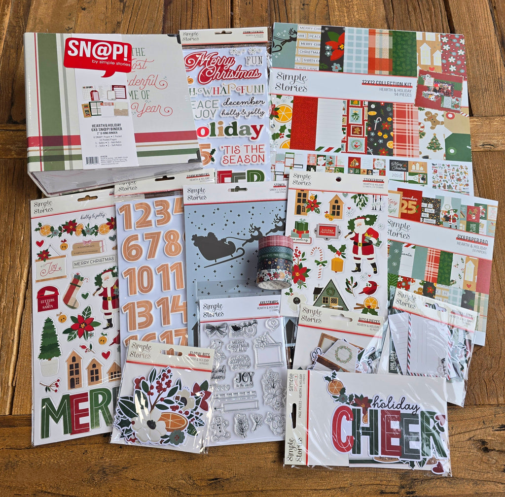 Hearth & Holiday Scrapbook Bundle with 6x8 Album