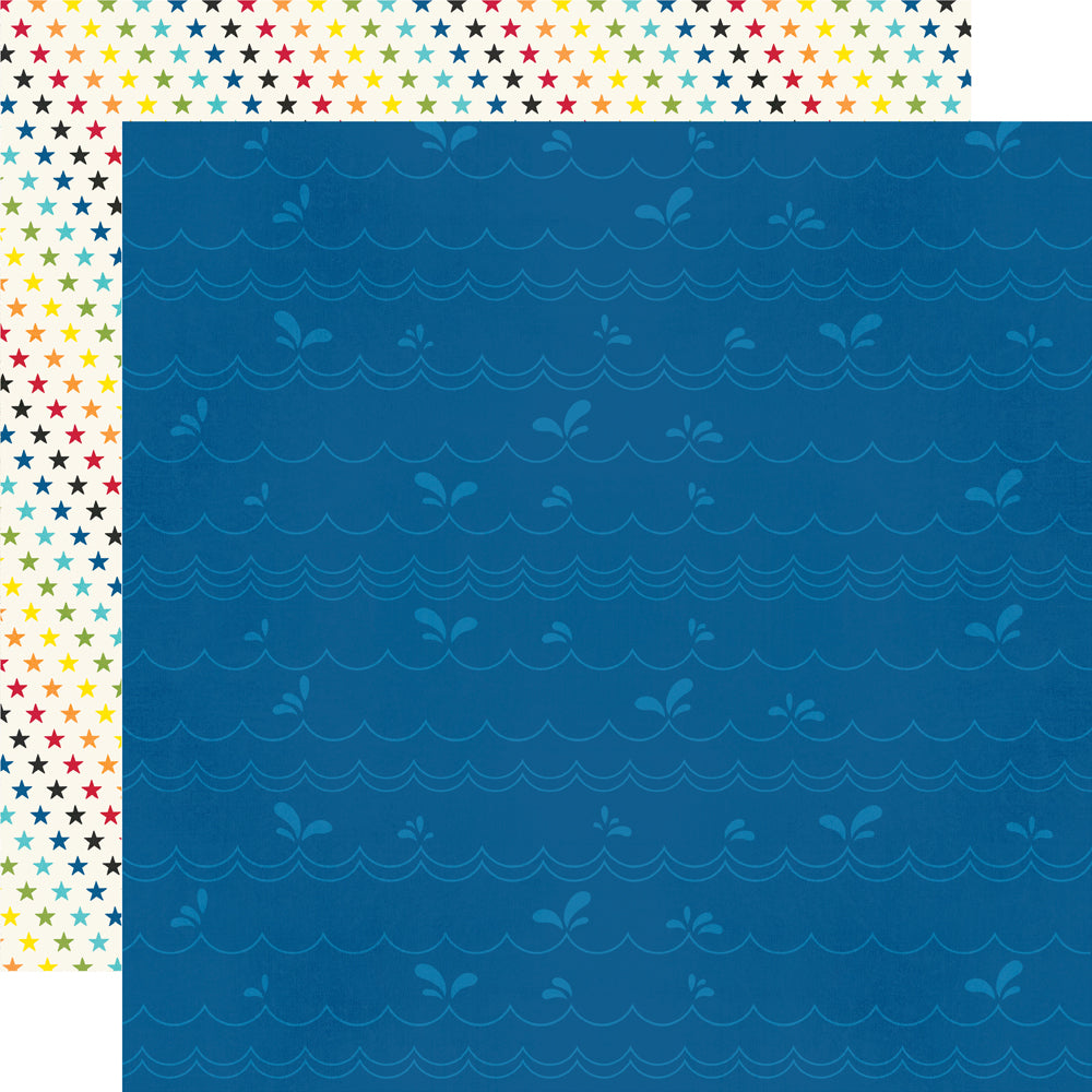 Swim Flip Turn - 12X12 Designer Cardstock - 25 pack