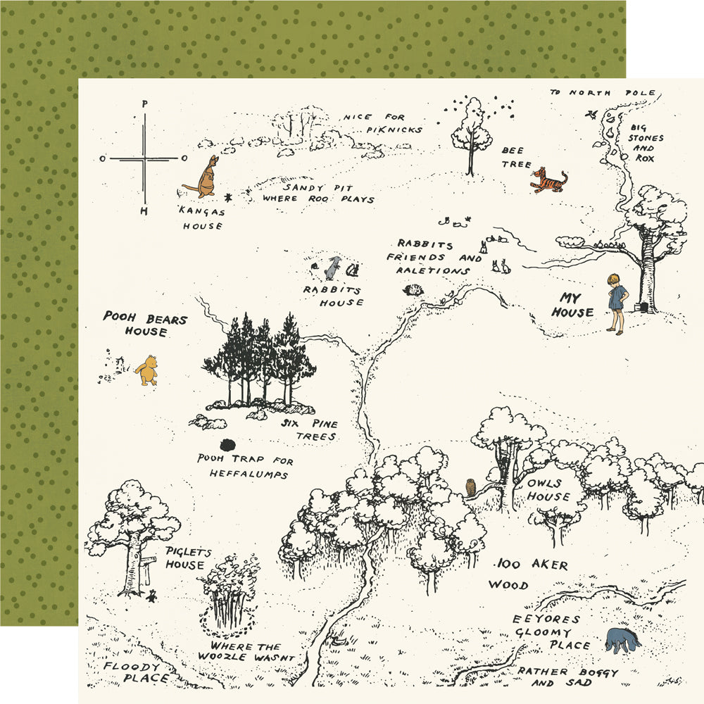 100 Acre Wood - 12X12 Designer Cardstock - 25 pack