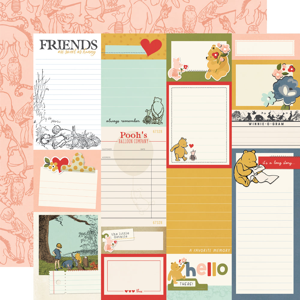 Say Cheese Classic Pooh Journal Elements - 25 pack