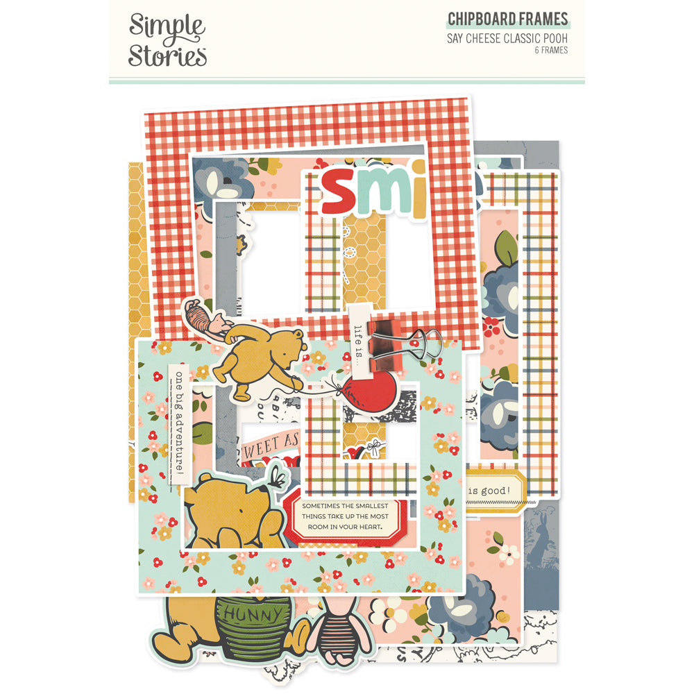 Say Cheese Classic Pooh Chipboard Frames - Unit of 6