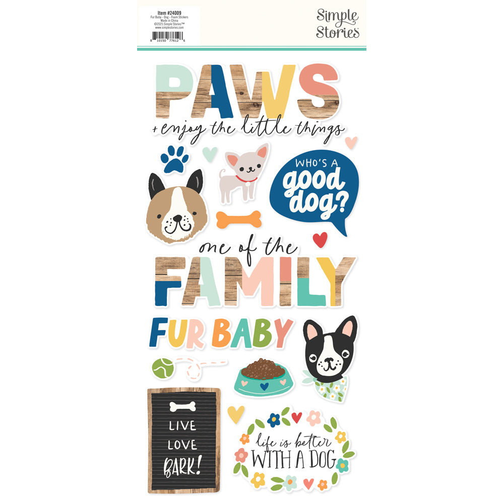 Fur Baby Dog - Foam Stickers