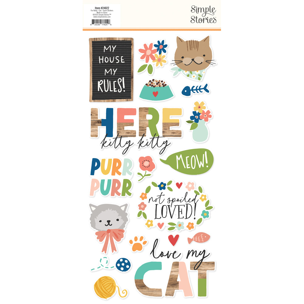 Fur Baby Cat - Foam Stickers