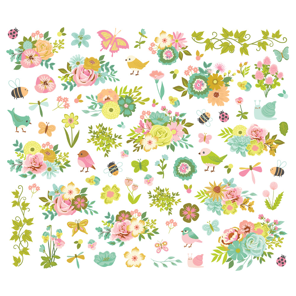 Tea Garden - Floral Bits & Pieces