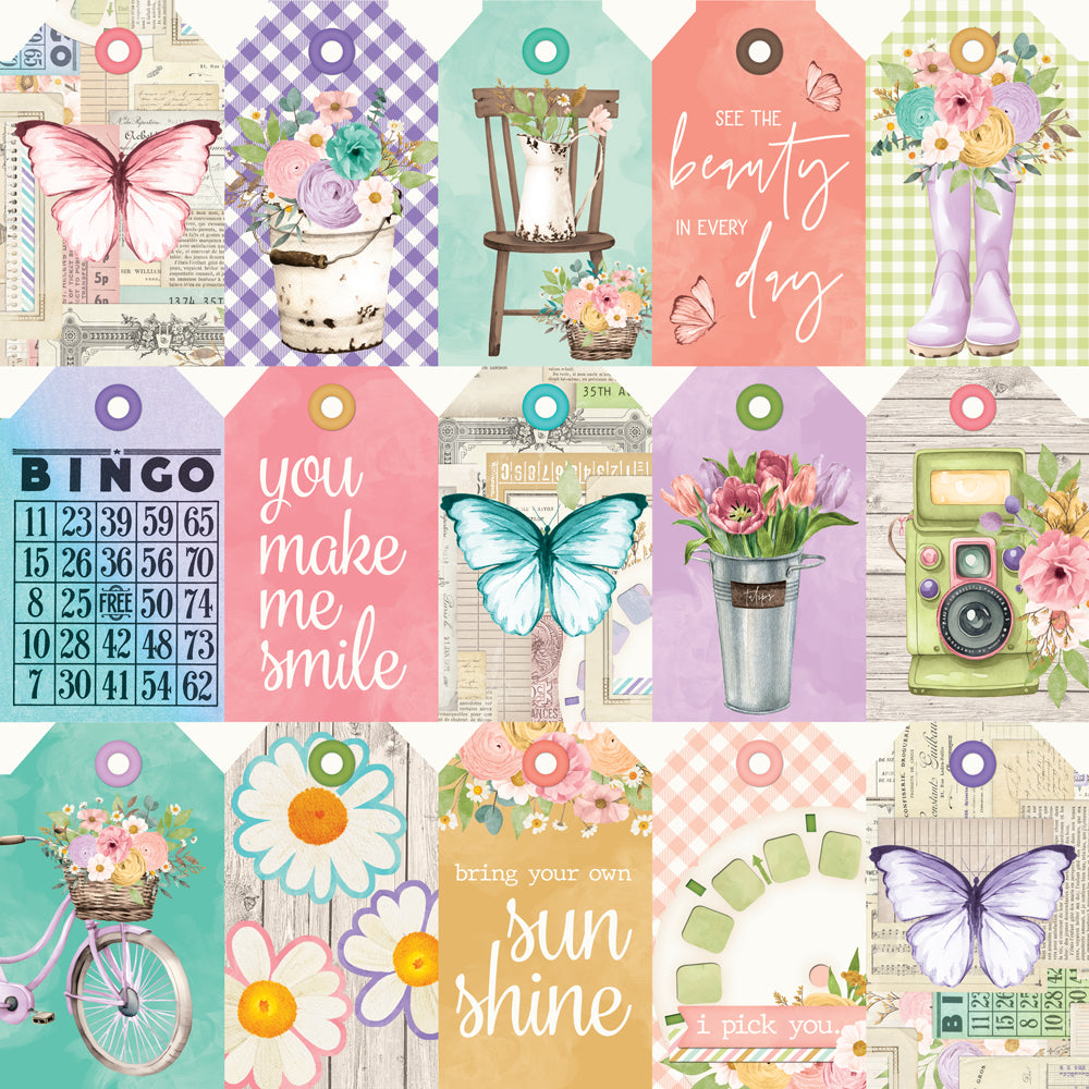 Simple Vintage Flower Shoppe - Tag Elements