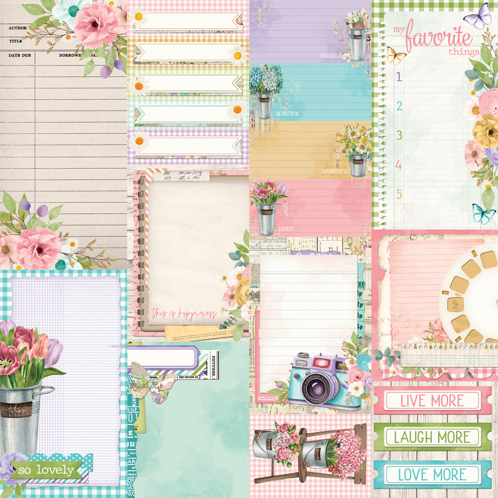 Simple Vintage Flower Shoppe- Journal Elements