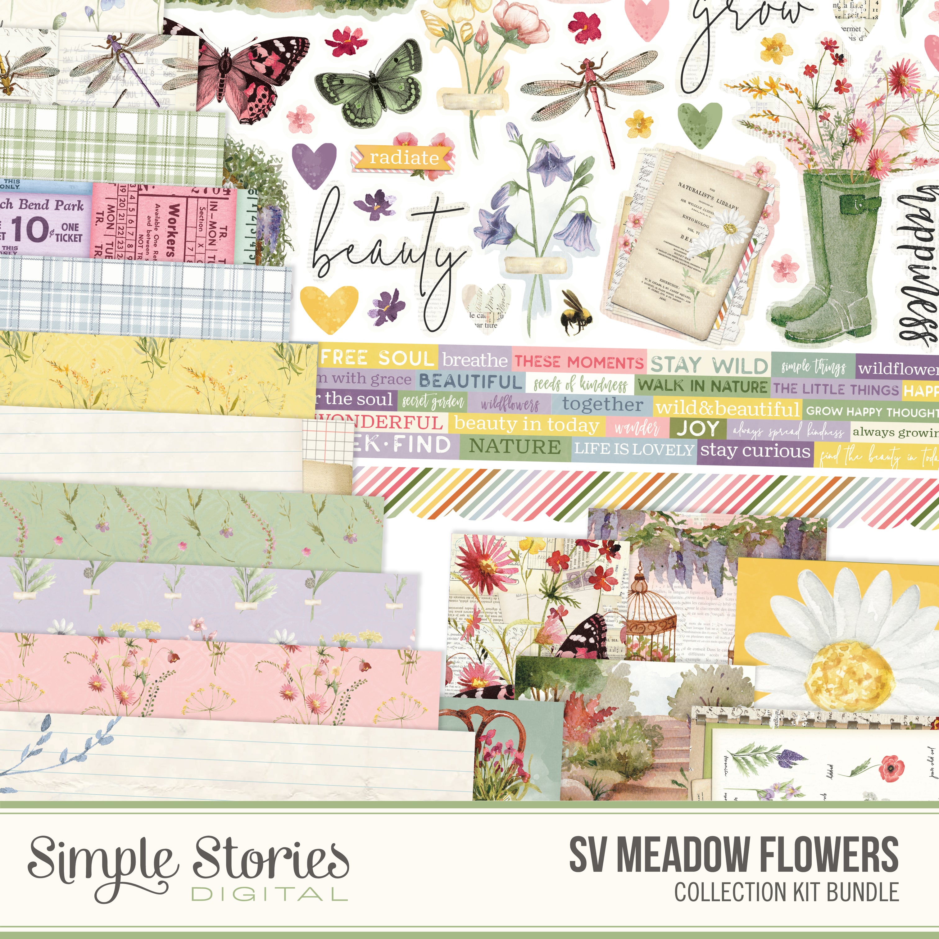 Into the wild simple stories collection paper store lot