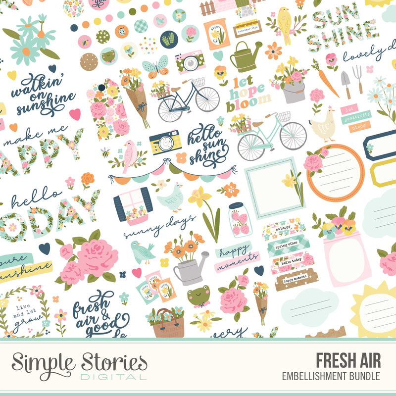 Fresh Air Digital Embellishment Bundle