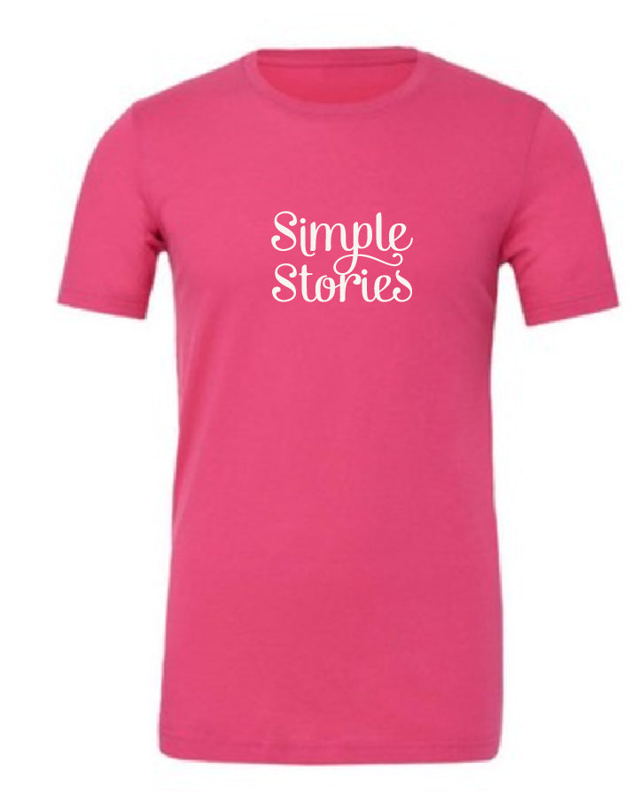 Simple Stories T-Shirt - Charity Pink