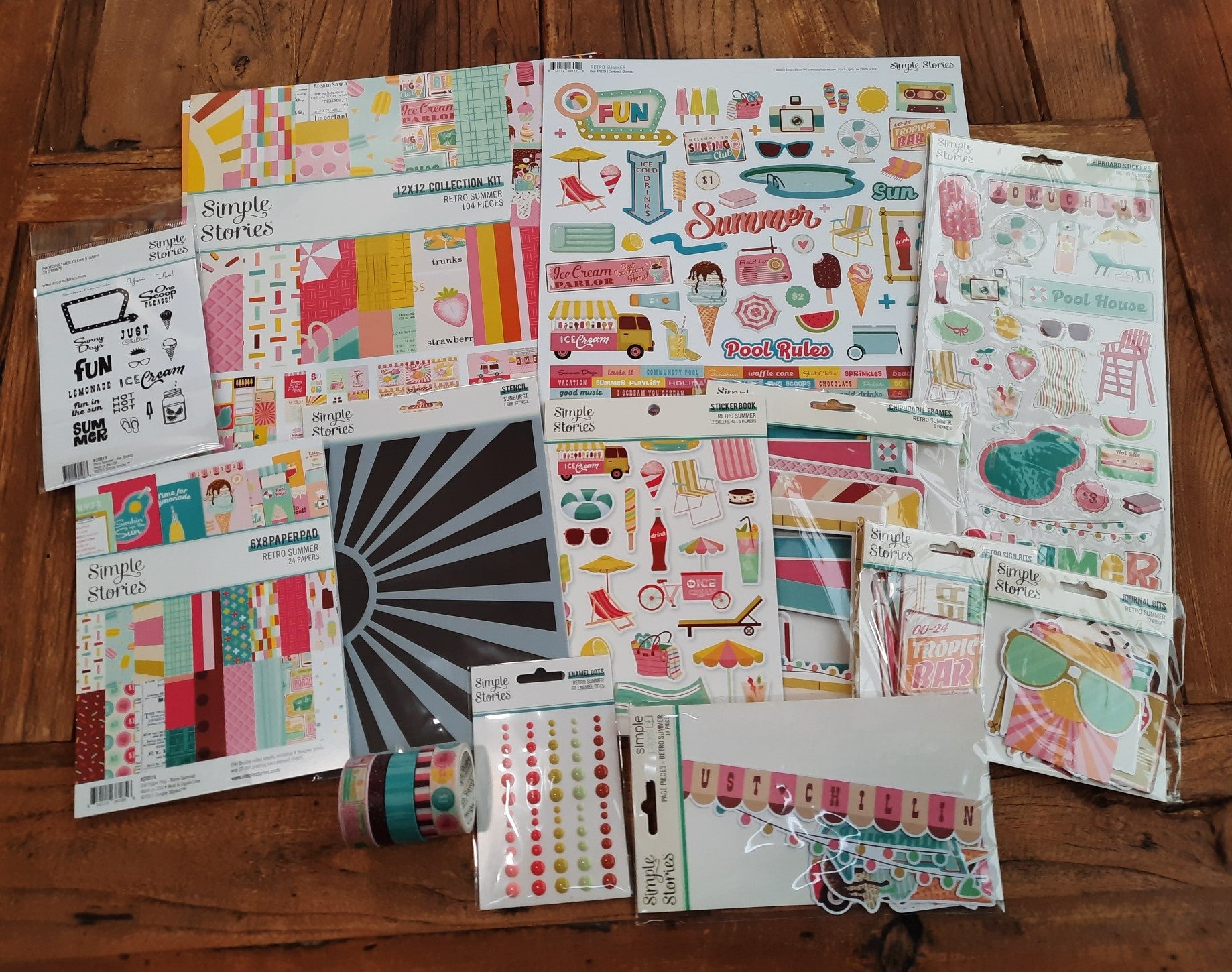 New! Retro Summer Scrapbook Bundle – Simple Stories