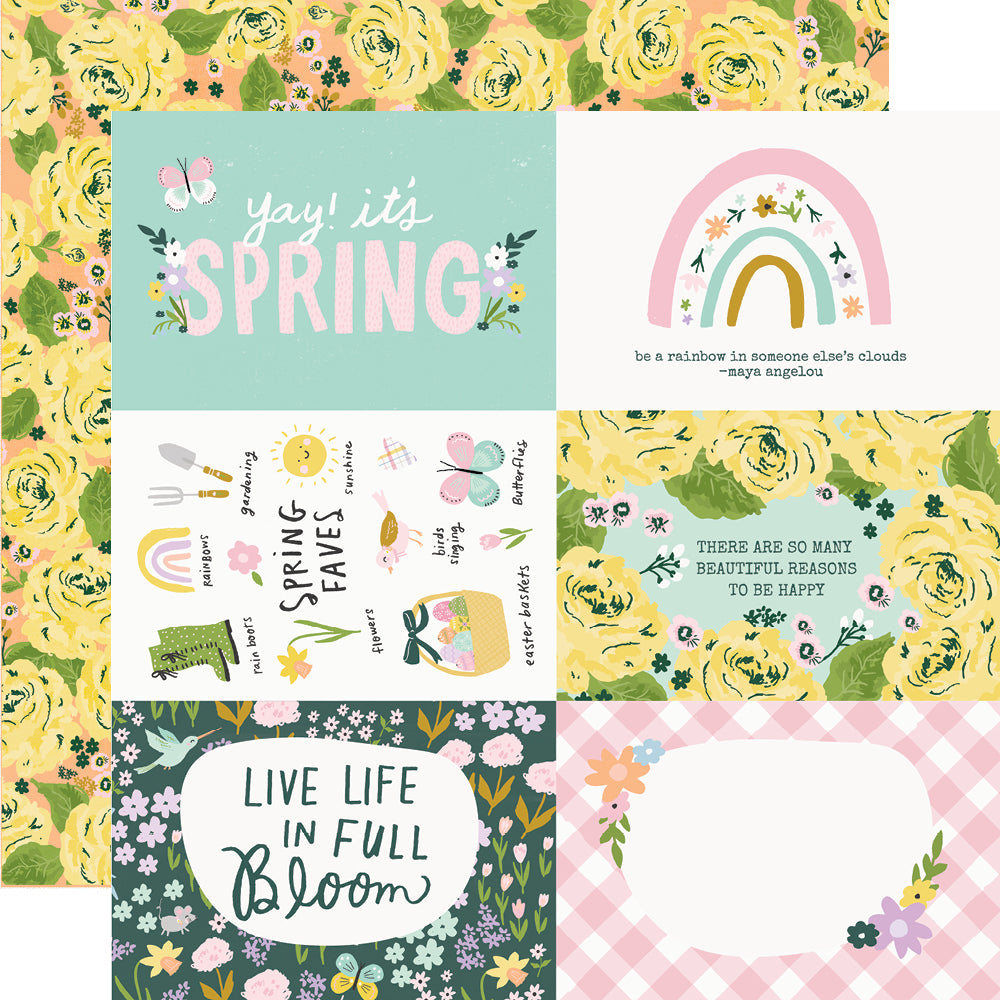 Bunnies & Blooms Stickers 12x12