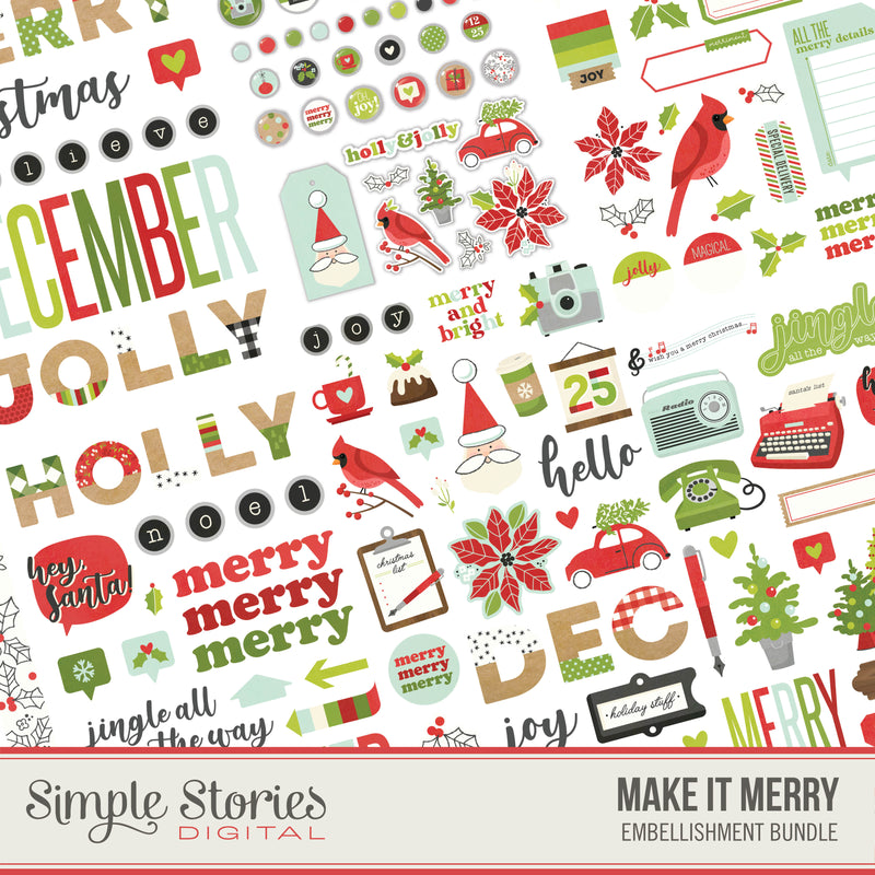 Happy Hearts Digital Embellishment Bundle – Simple Stories